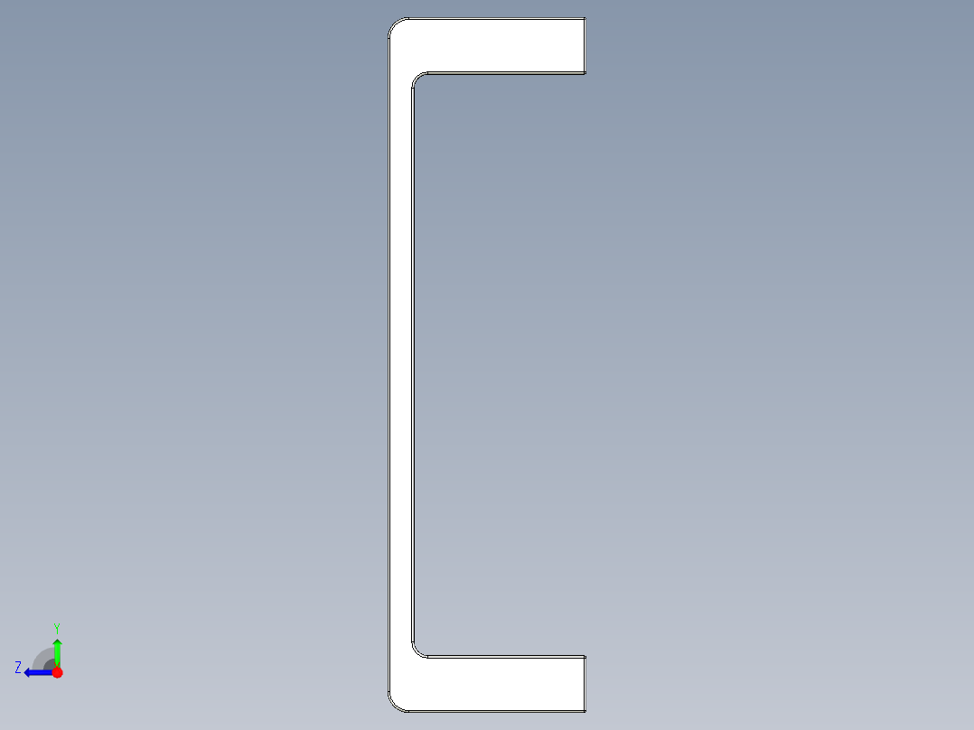 取手(鋁合金)(A)MG-3D多系列多零件图纸模型右视图