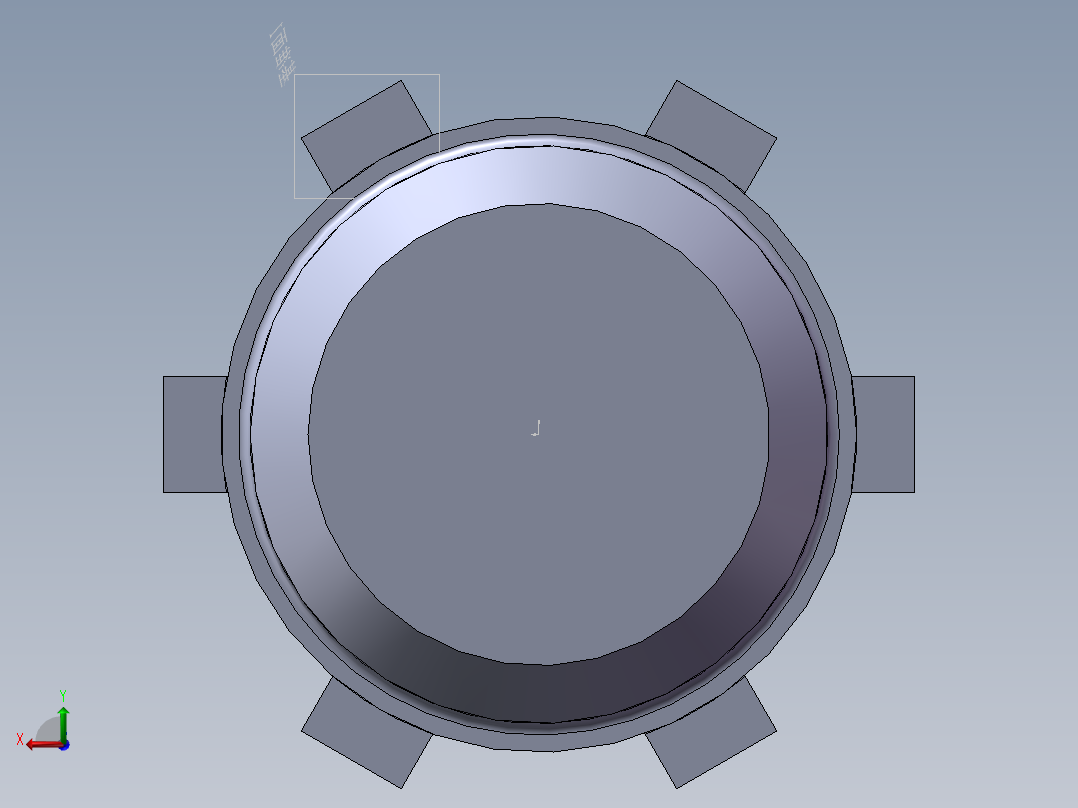 短花键轴后视图