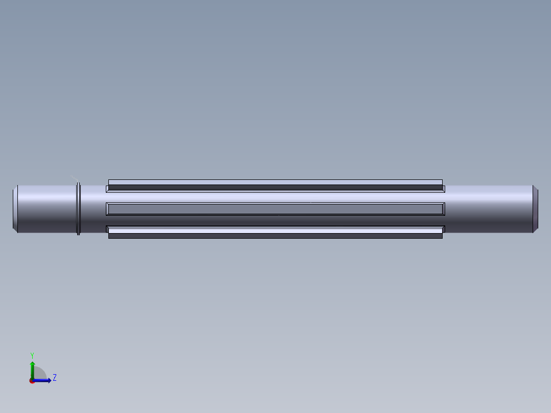短花键轴左视图
