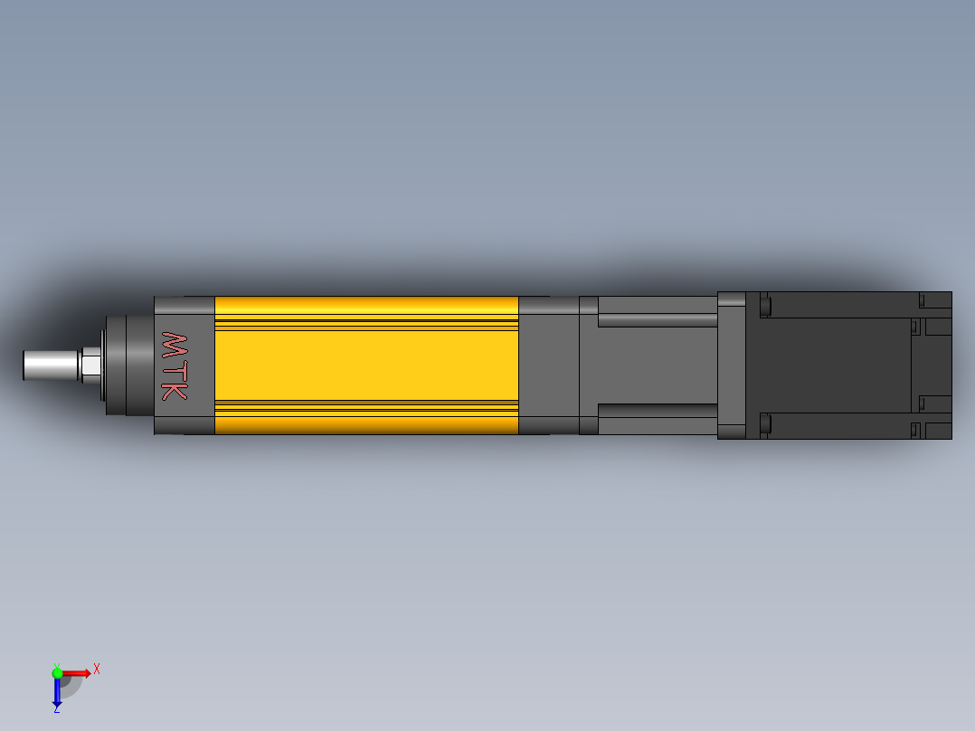 电动缸MES63-D-750W俯视图