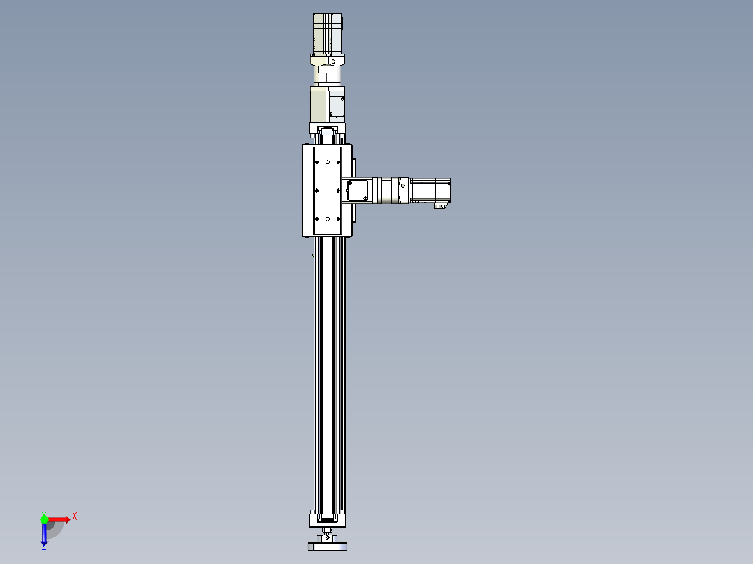 威洛博直线电机模组EB6ZR-L140-S600-RZ575K-Z575K-MS3俯视图