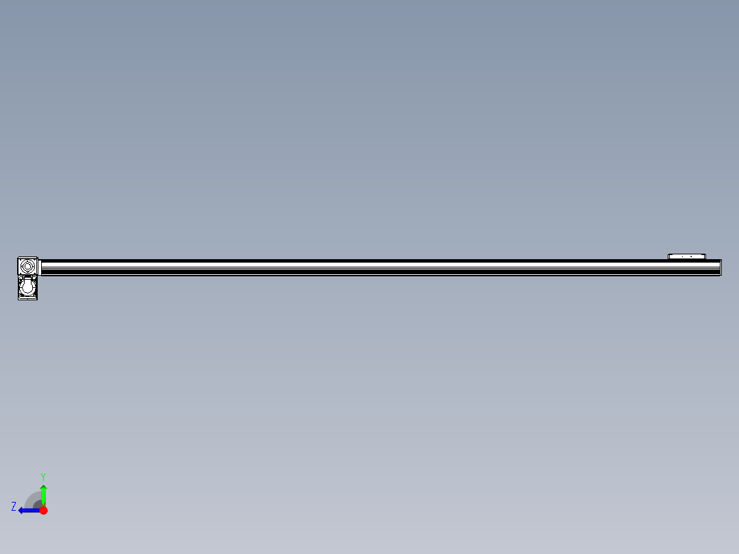 同步带全封闭直线模组TPA-HCB-105D-90-L2150-LP-Y-P20-N3右视图