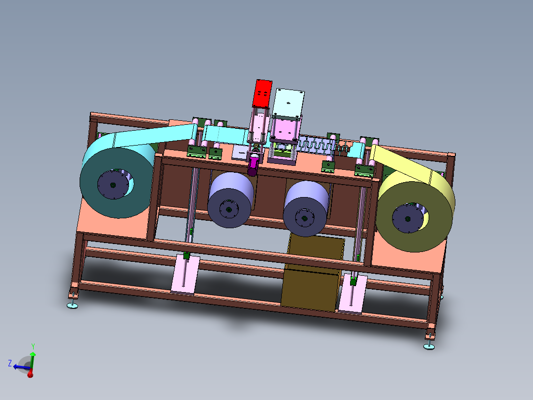纸板冲裁机sw18可编辑