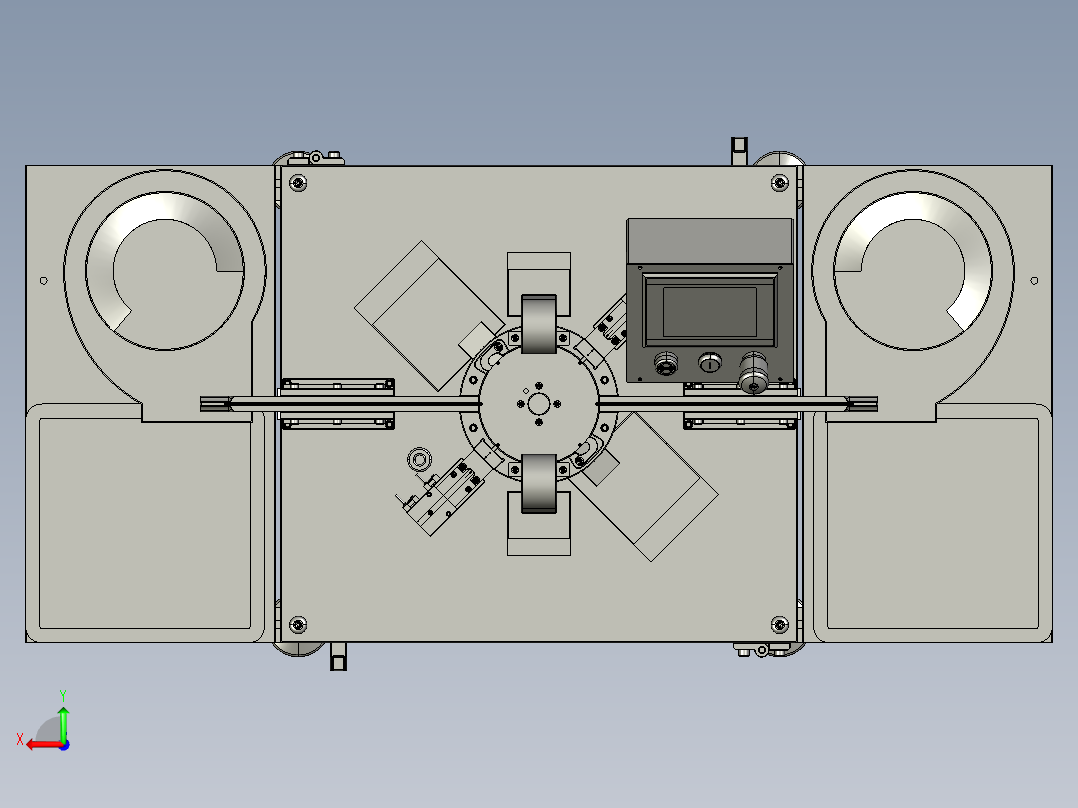 耐压测试机3D模型后视图