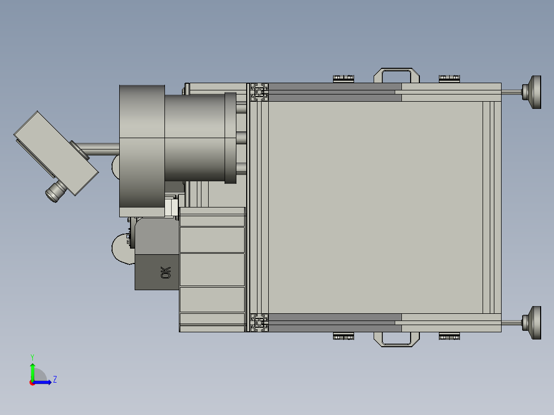 耐压测试机3D模型左视图