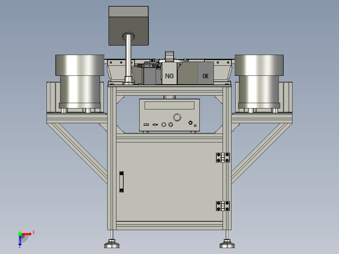 耐压测试机3D模型俯视图