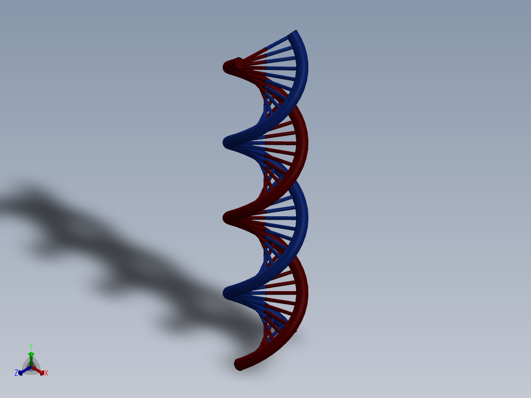DNA基因染色体9正等轴测图