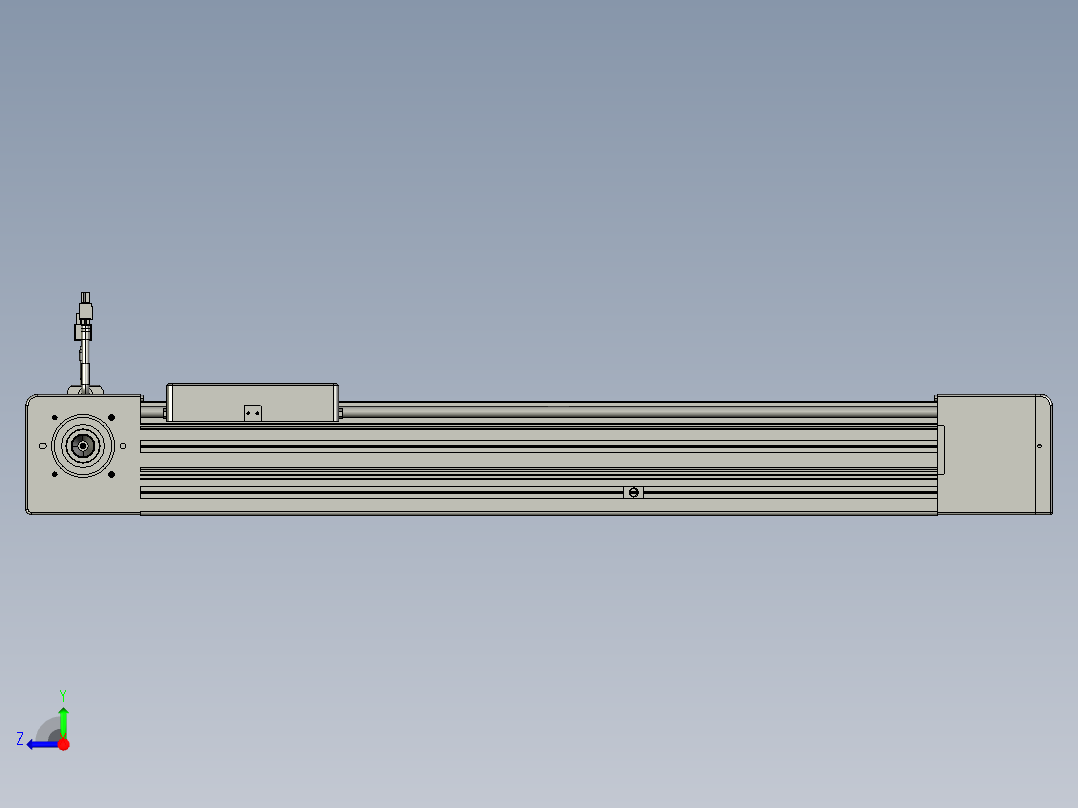 威洛博直线电机模组EB8-L200-S500-R-P75-MS3右视图