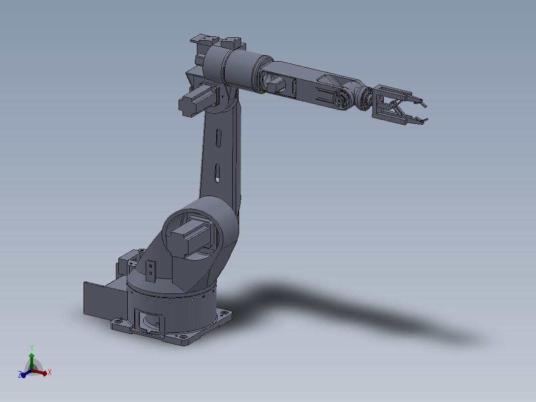 一种五自由度串联<span style='color: red'>机器人</span>的设计含三维二维说明书