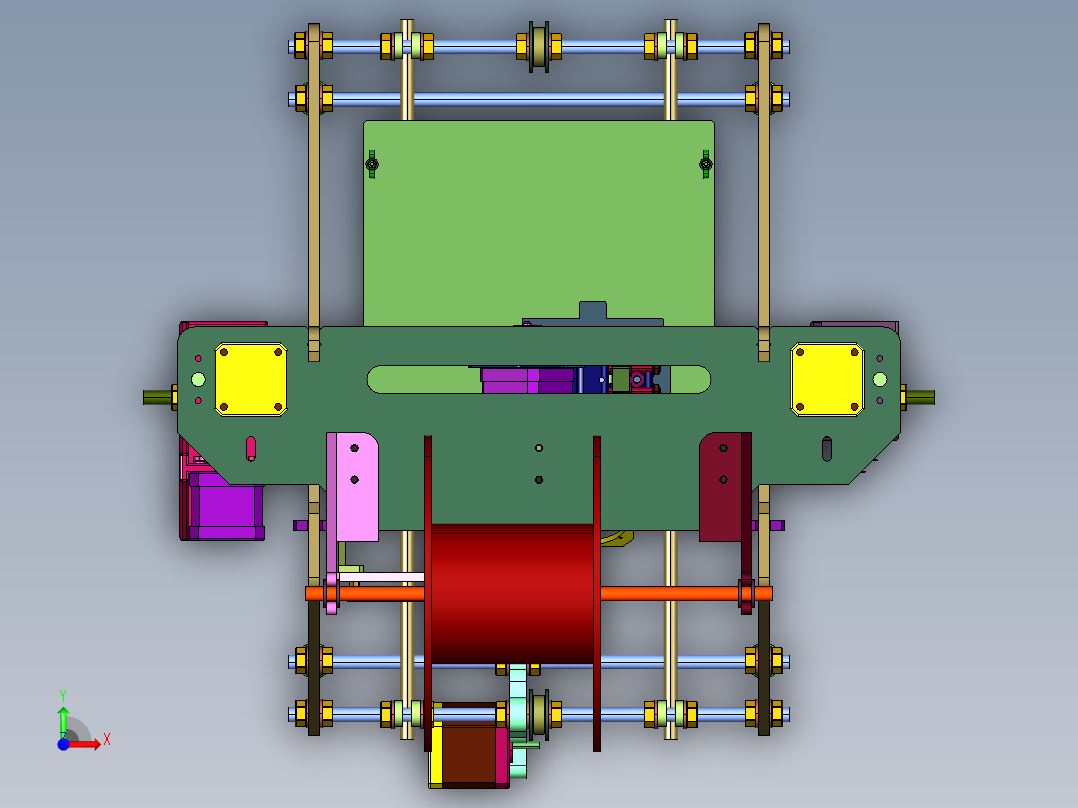 尼龙PEEK碳纤维静音3D打印机前视图