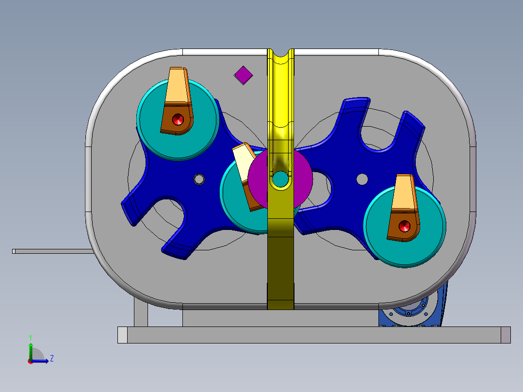 电缆叉绞机左视图