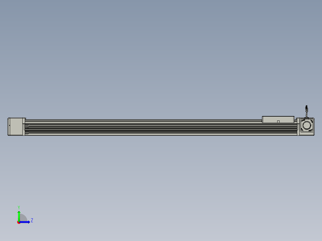 威洛博直线电机模组EB16-L208-S1550-R-ZP75-MS3-5K左视图