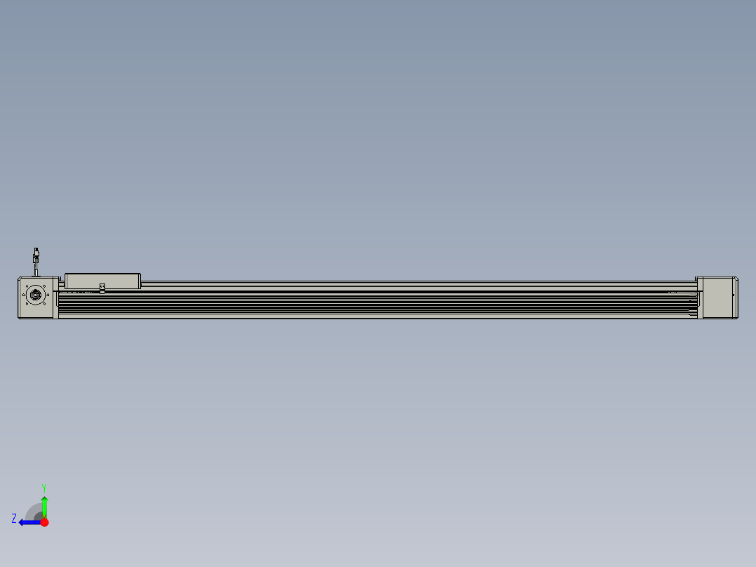 威洛博直线电机模组EB16-L208-S1550-R-ZP75-MS3-5K右视图