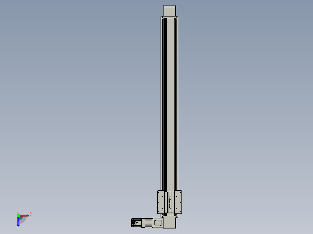 威洛博直线电机模组EB16-L208-S1550-R-ZP75-MS3-5K俯视图