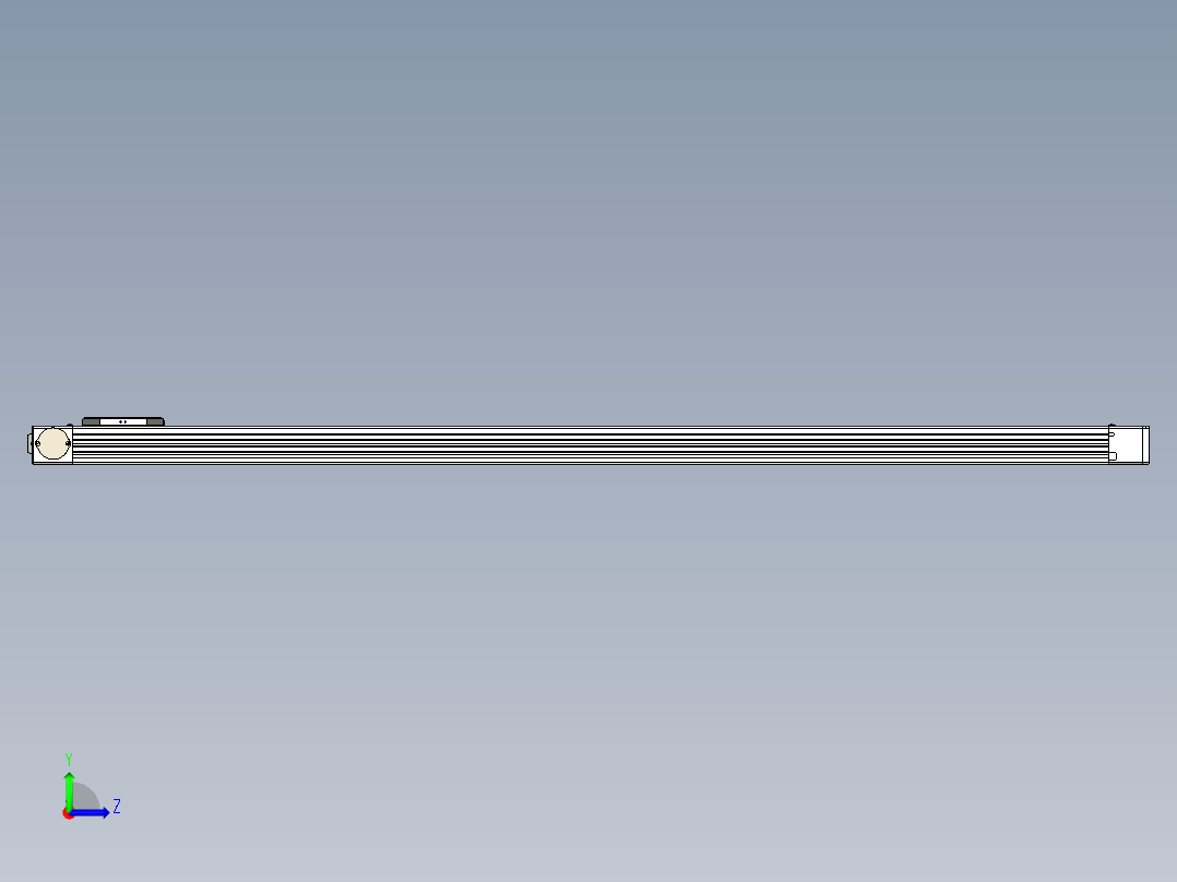 同步带滑台-欧规BC6-L120-S1600-R-P40-D3左视图