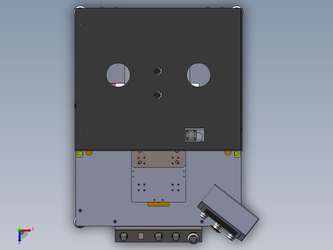 UV固化机sw20可编辑俯视图