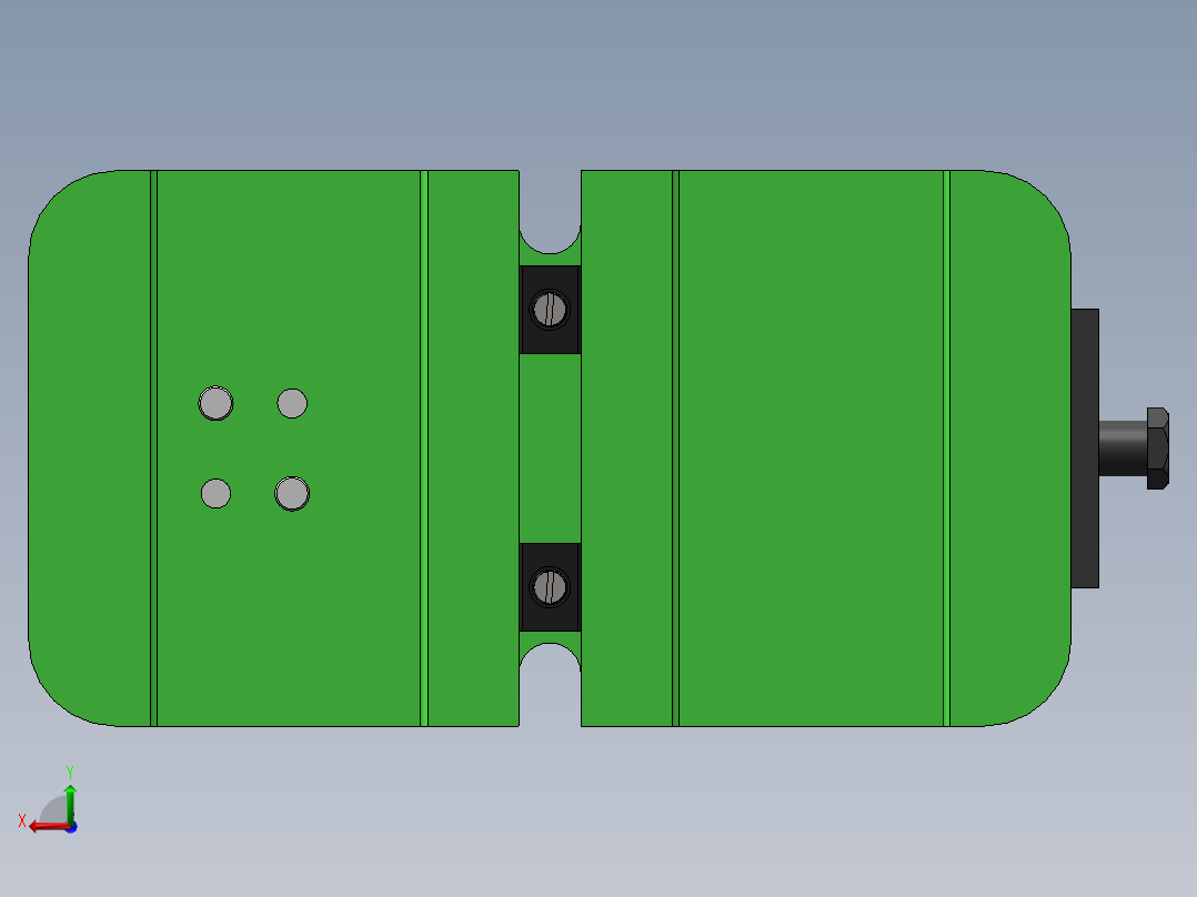 铣床等臂杠杆加工工艺及铣φ40上端面和宽30mm平台夹具设计【含三维SolidWorks】【原创设计】后视图
