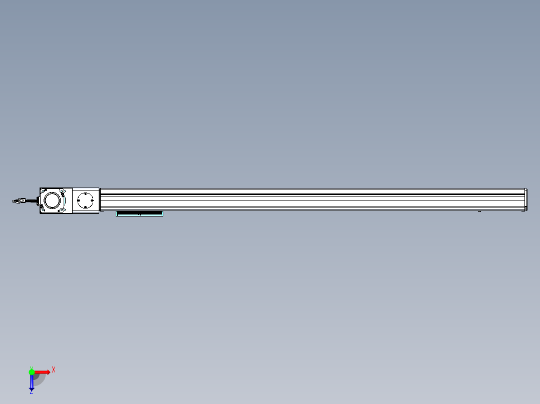 威洛博VBC同步带传动一无尘环境VBC14-L45-S1150-BL-ZP75-C3俯视图