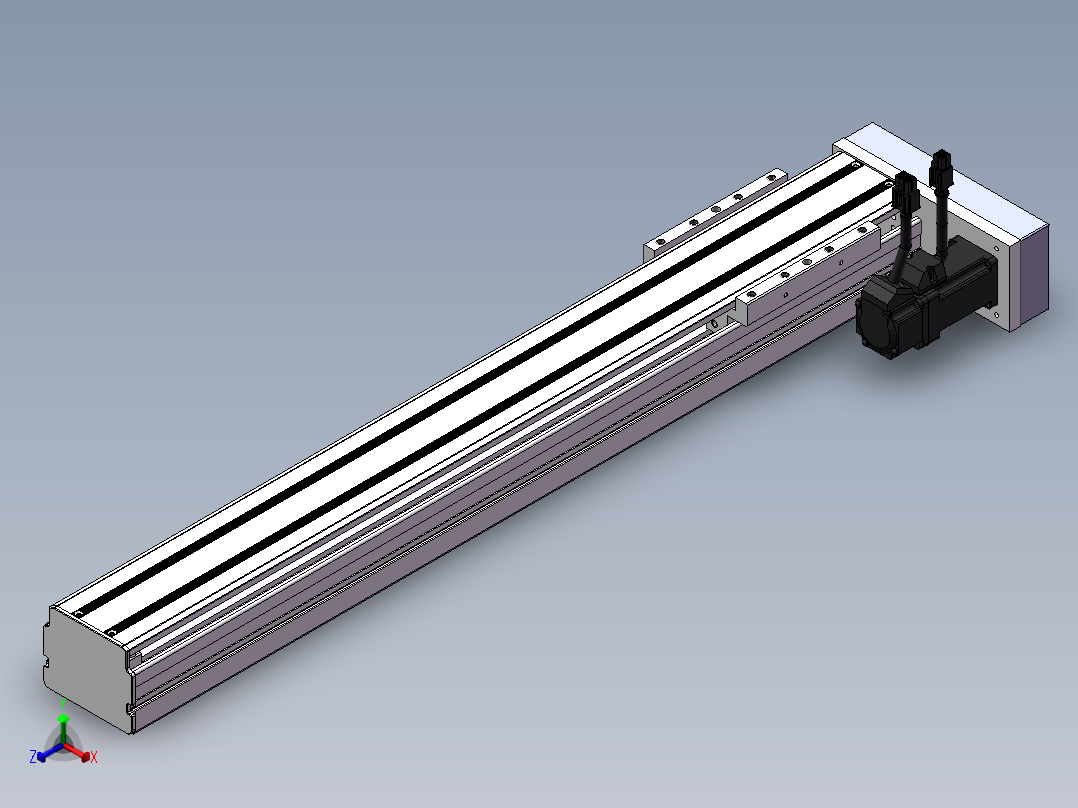 精密模组MY80D-T10-500L-BR-P10B-C4-C正等轴测图