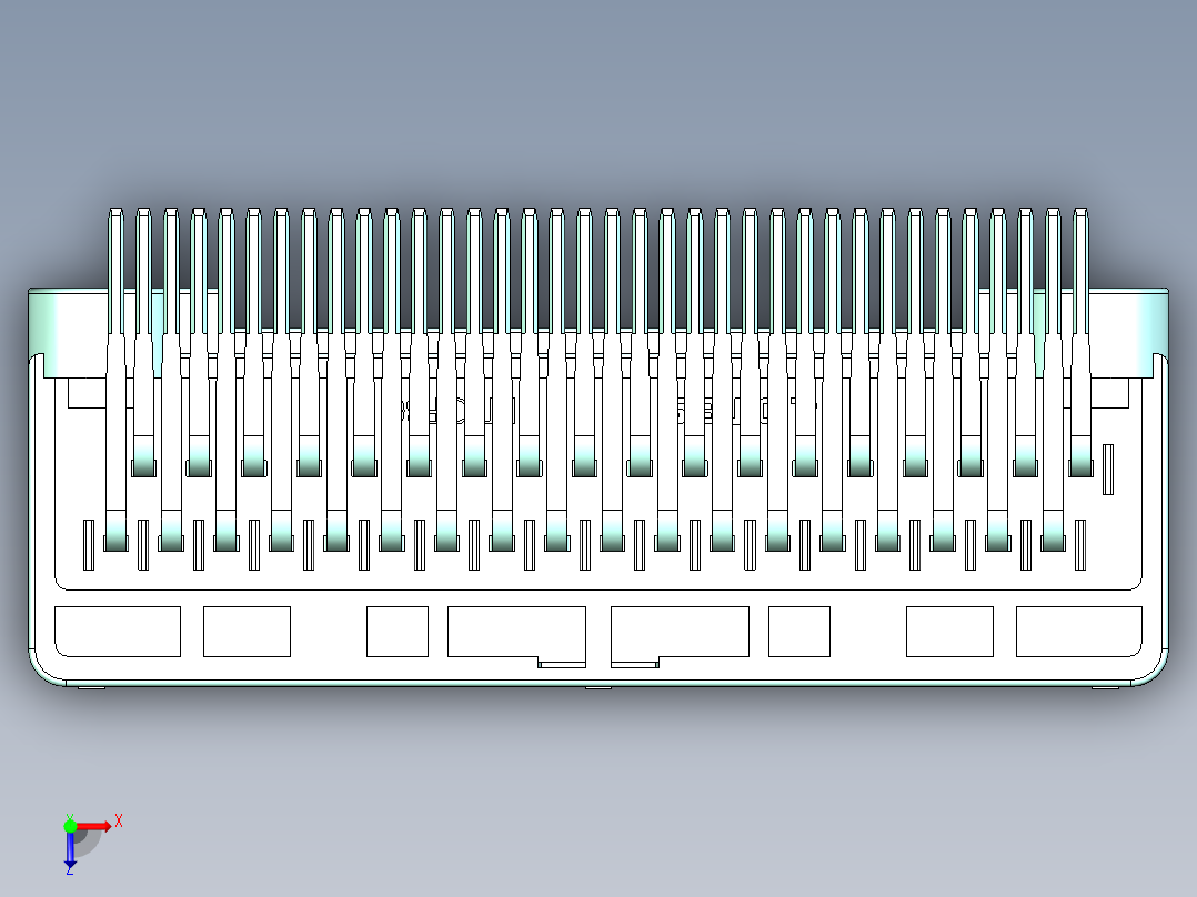 连接器AAUS01AP2-036K0210俯视图