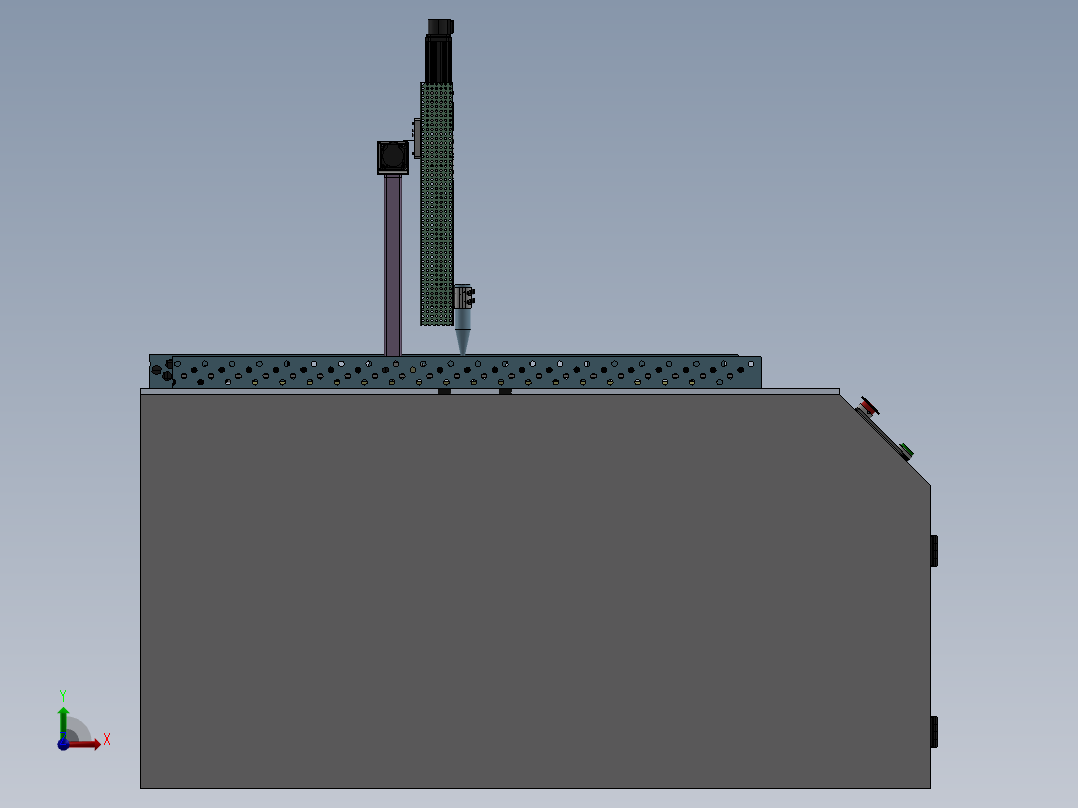 直线圆盘同步前视图