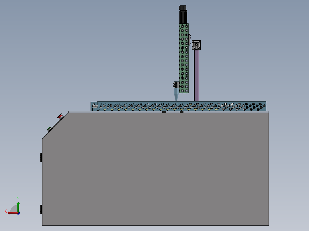 直线圆盘同步后视图