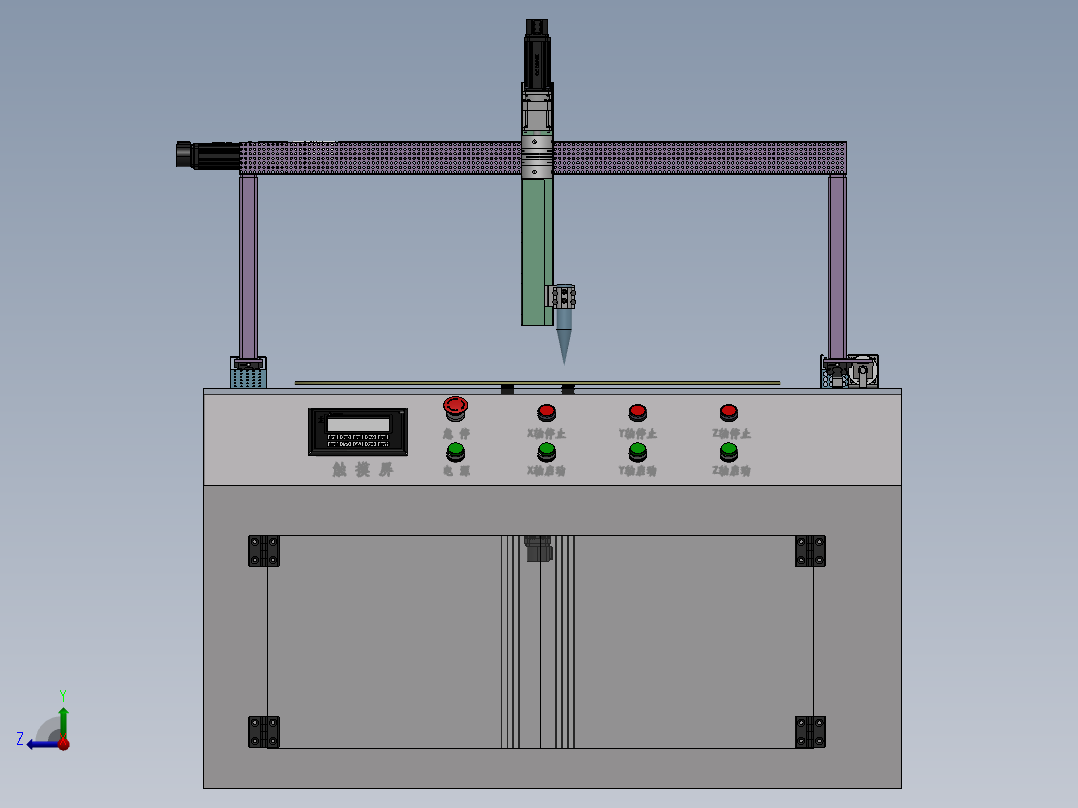 直线圆盘同步右视图
