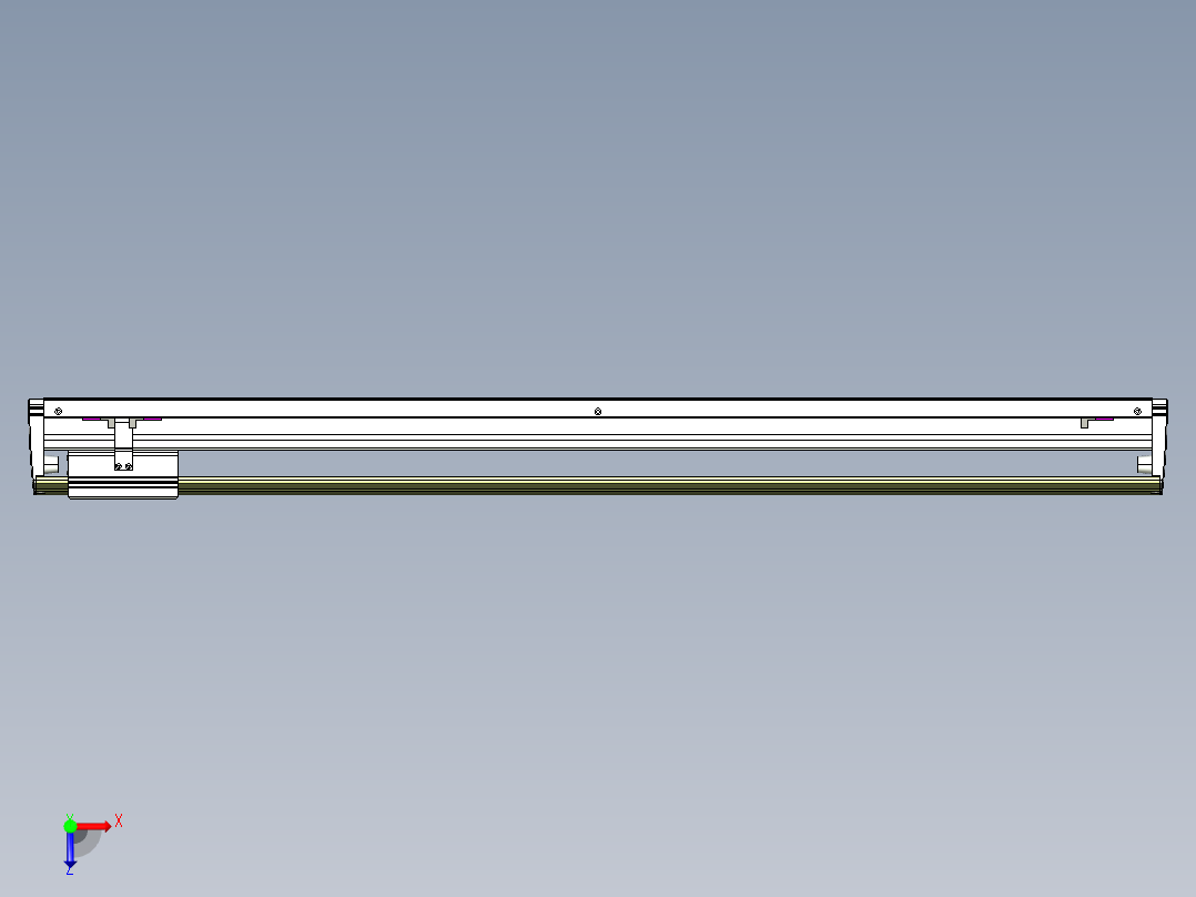 威洛博VL系列直线电机模组-VL22H1-S950俯视图