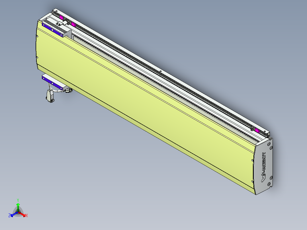 威洛博VL系列直线电机模组-VL22H1-S950正等轴测图