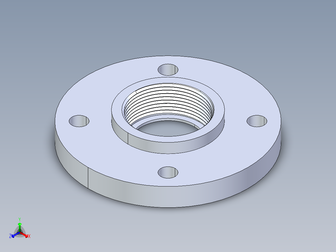 聚氯乙烯配件24-Sch80_Flange One-Piece_FPT_852-025_2.5in