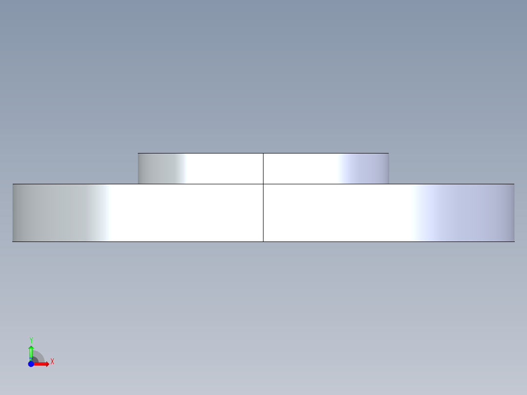 聚氯乙烯配件24-Sch80_Flange One-Piece_FPT_852-025_2.5in前视图