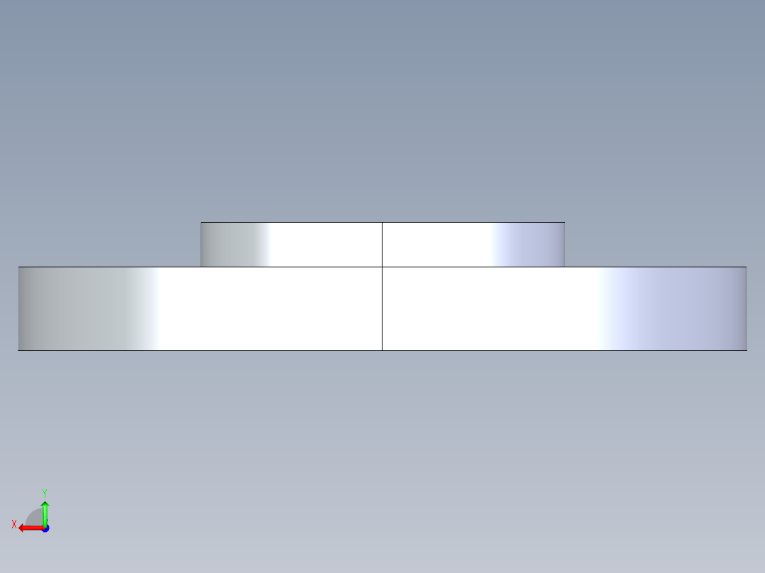 聚氯乙烯配件24-Sch80_Flange One-Piece_FPT_852-025_2.5in后视图