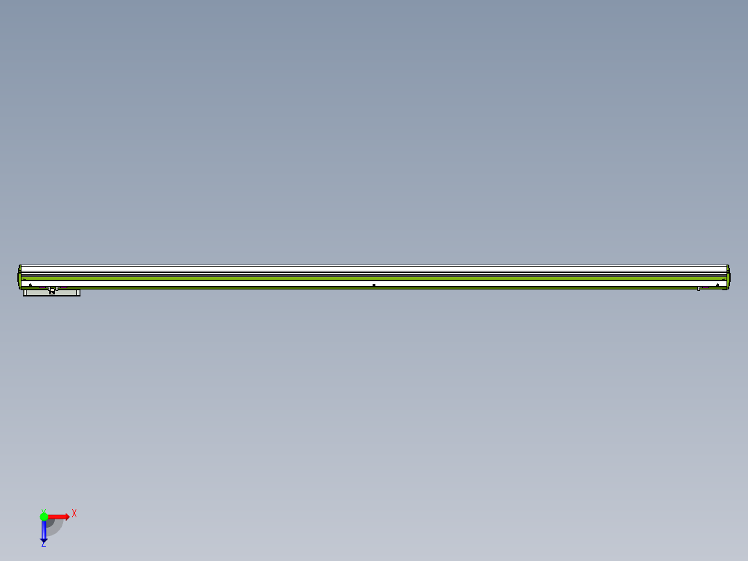 威洛博LC系列3d模型模组LC14S1Y-S1800俯视图