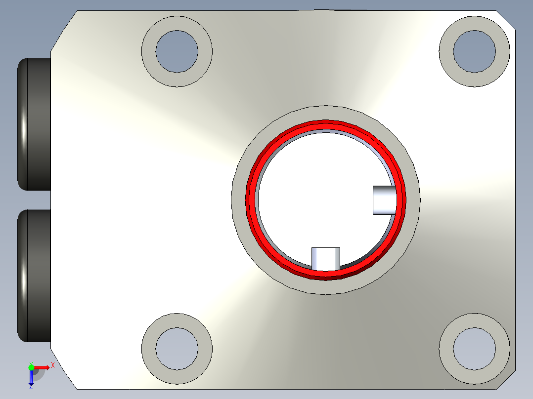 KOSMEKLHS0360-CL-F多系列多零件图纸模型俯视图