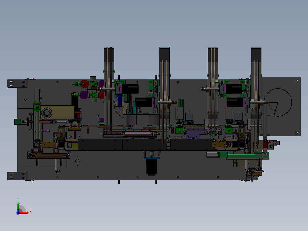连接器插针机前视图