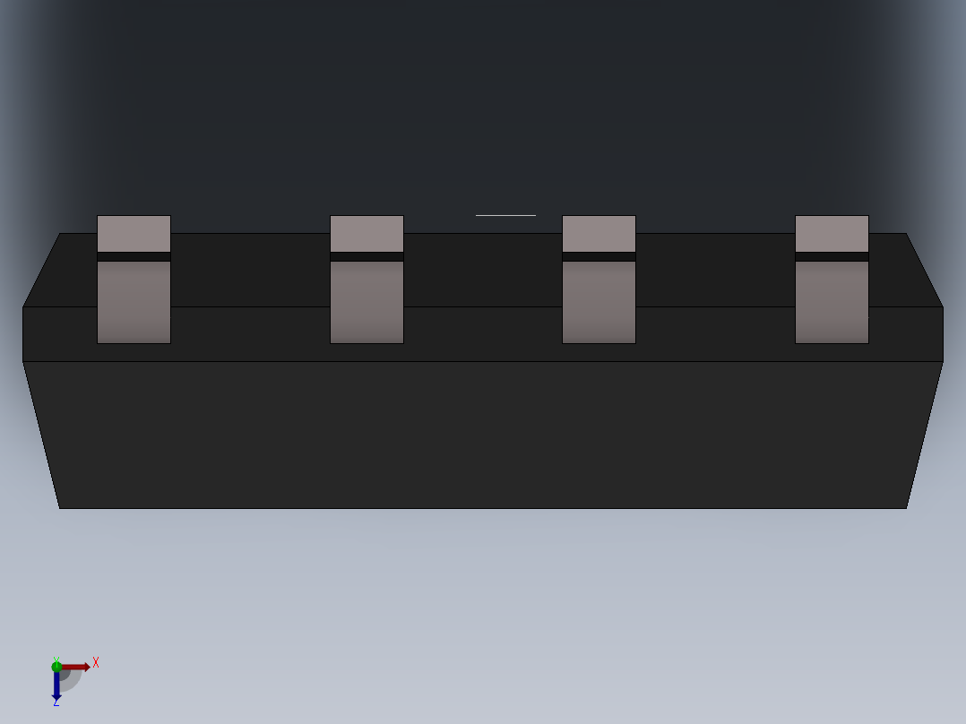元器件3D封装sop-8158俯视图