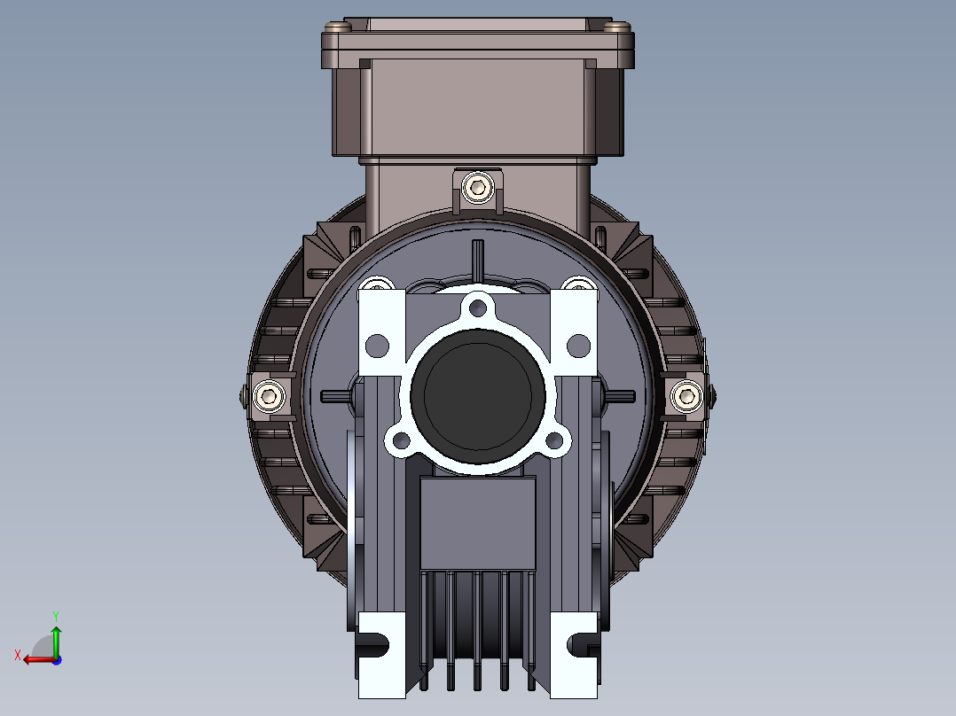 一些电动马达后视图