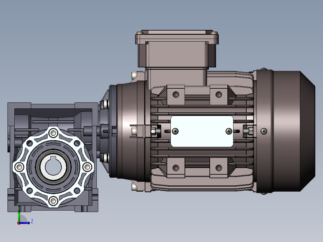 一些电动马达左视图