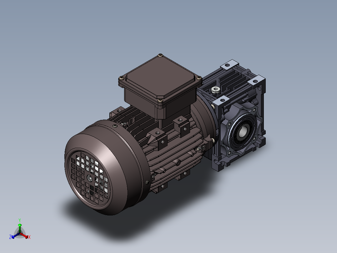 一些电动马达正等轴测图