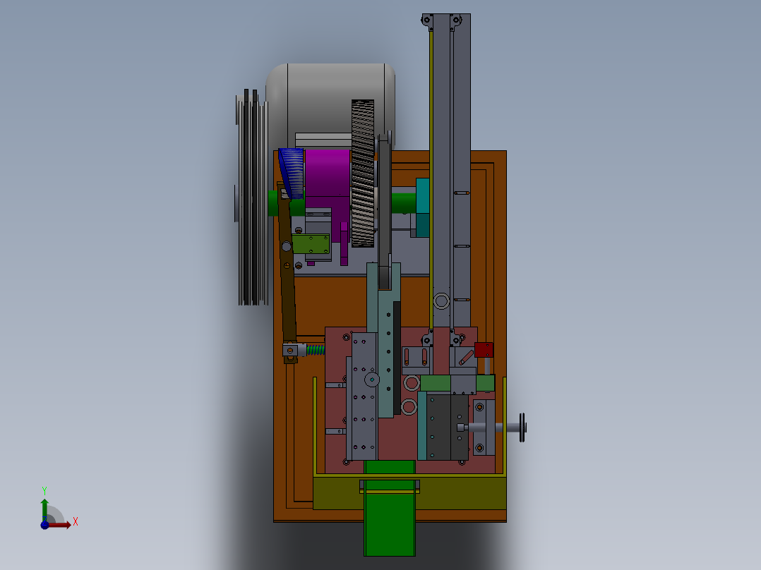 平板搓丝机（搓花机）sw10可编辑前视图