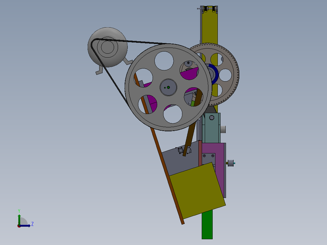 平板搓丝机（搓花机）sw10可编辑左视图