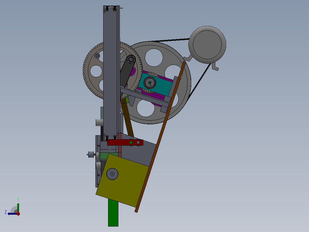 平板搓丝机（搓花机）sw10可编辑右视图