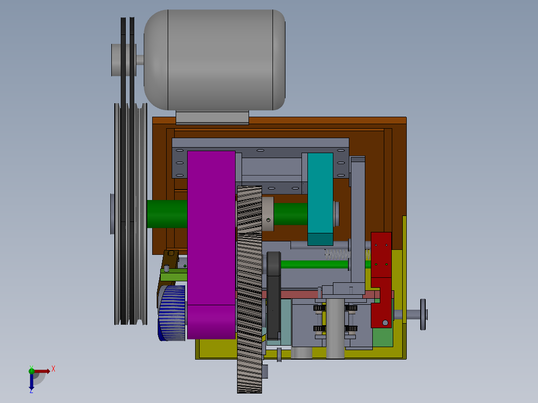 平板搓丝机（搓花机）sw10可编辑俯视图