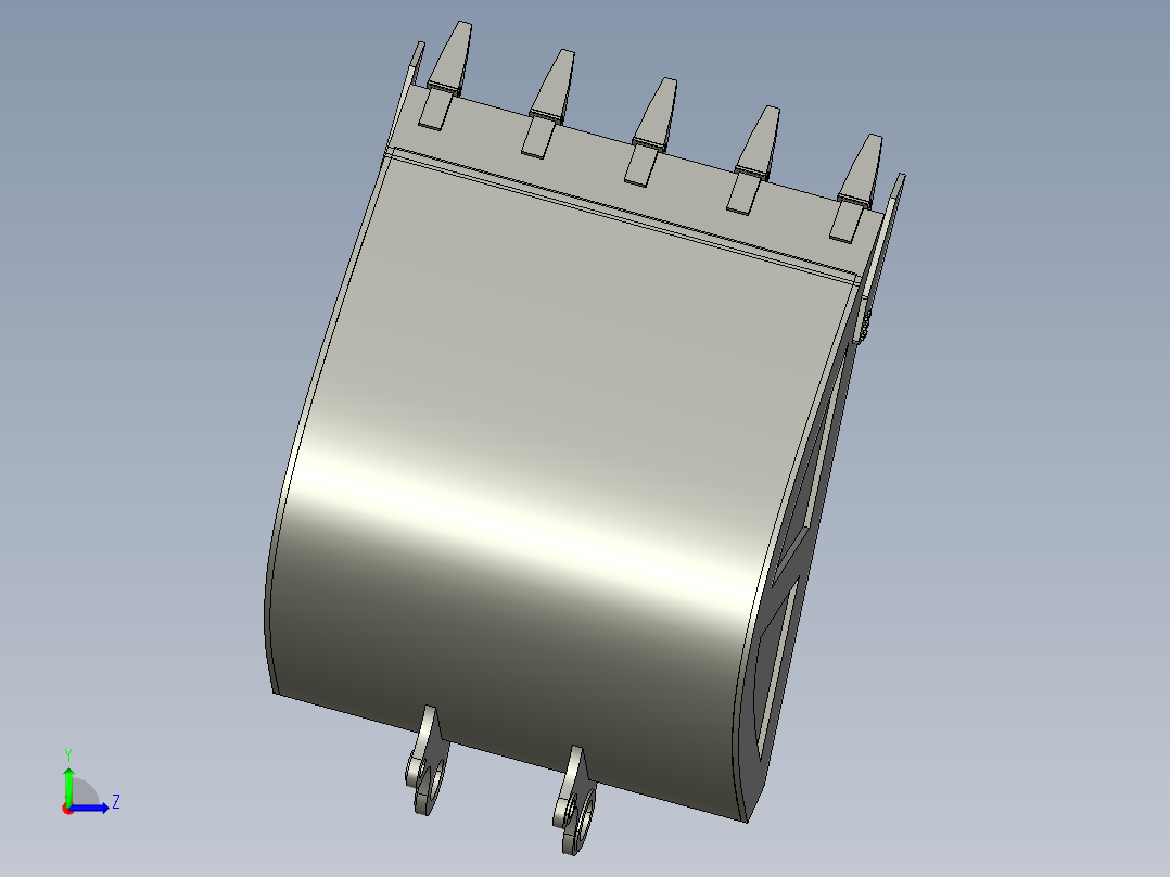 150型单斗液压挖掘机工作装置设计【PROE】左视图