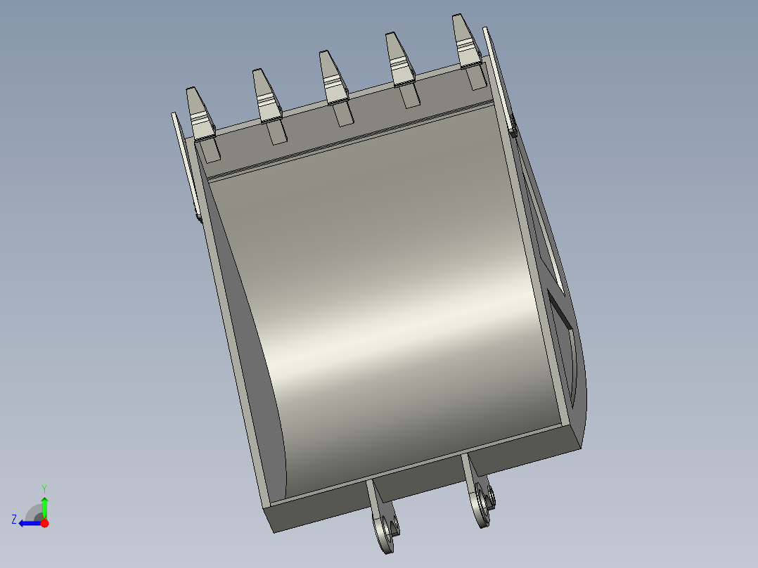 150型单斗液压挖掘机工作装置设计【PROE】右视图