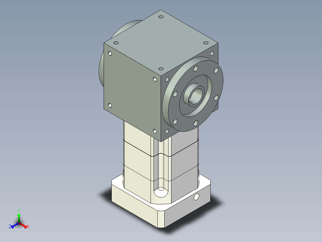 换向器PW140双孔 PGH115-L2 22-110-145-M8.stp正等轴测图