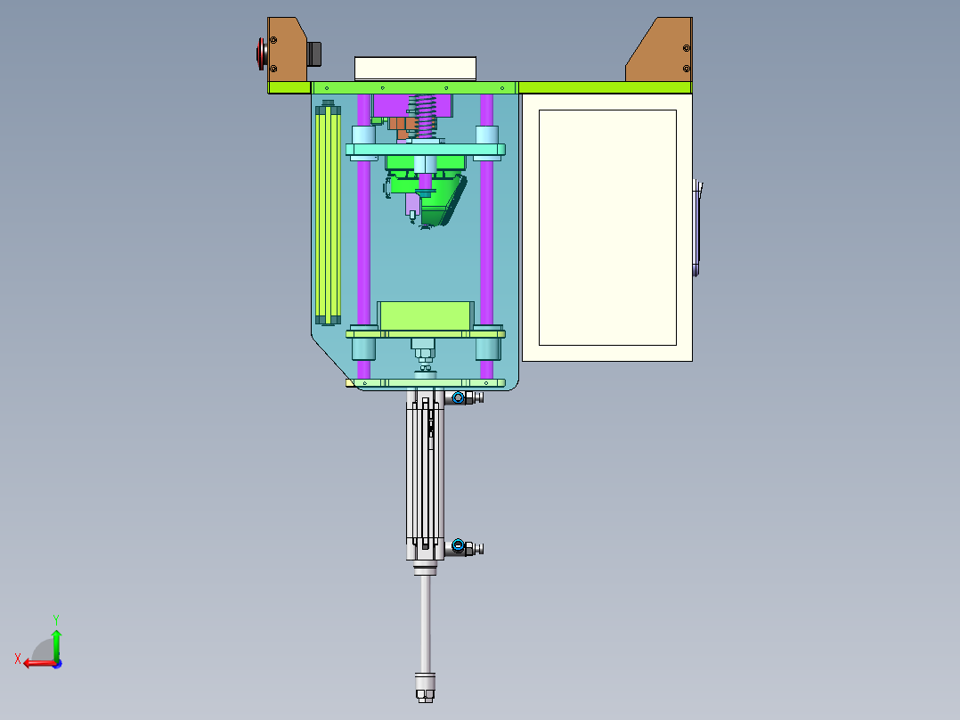 热熔钉组装设备后视图