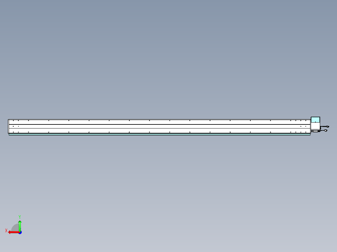 威洛博VBC同步带传动一无尘环境VBC14-L45-S2700-BRU-ZP75-C3后视图