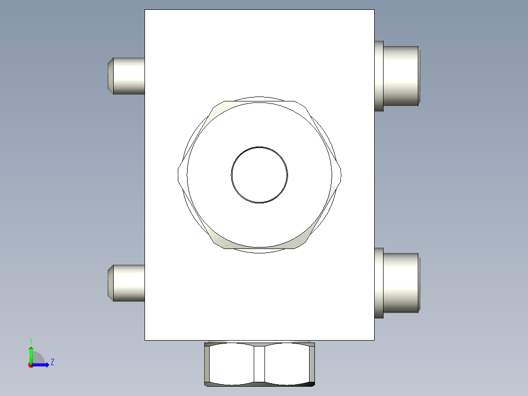 KOSMEKBEP2x0-0多系列多零件图纸模型多系列多零件图纸模型左视图
