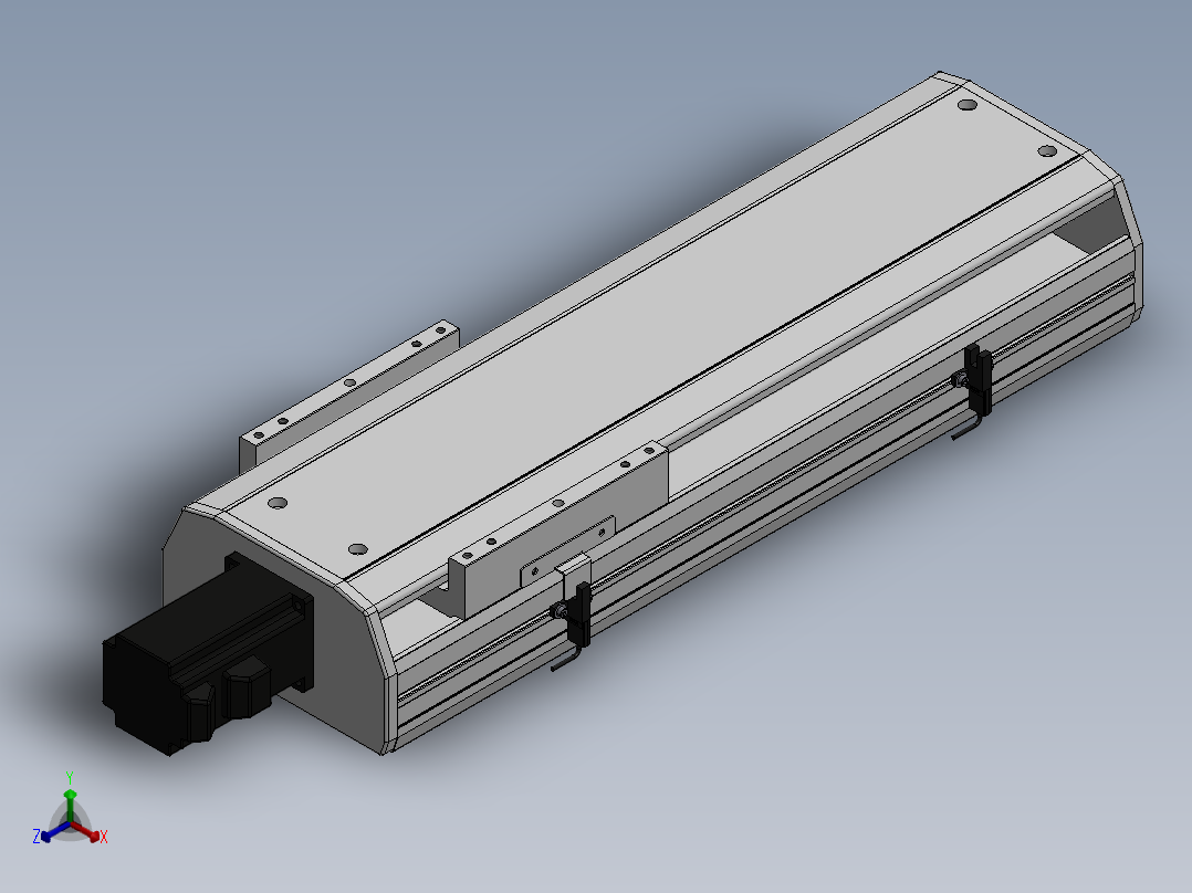 精密模组MY170-T10-300L-BC-P40B-C4-C正等轴测图
